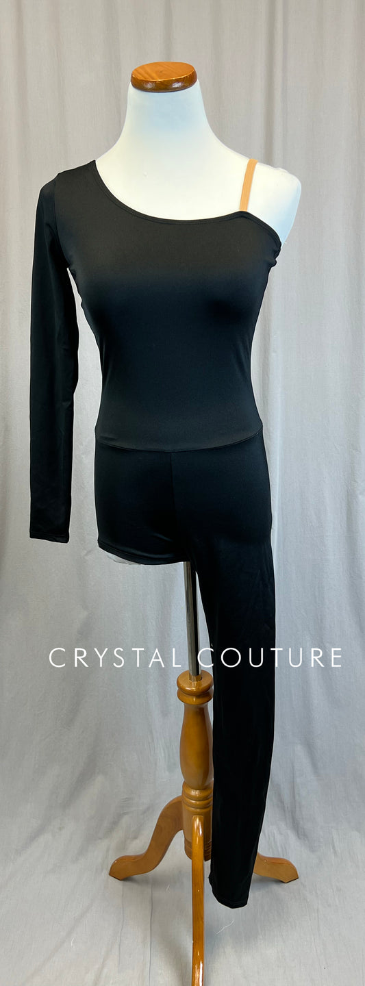 *Brand New* Black Asymmetrical Unitard