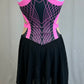 *Brand New* Black and Pink Geometric Skater Dress