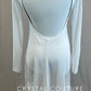 *Brand New* White Mesh Long Sleeve Dress