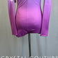 *Brand New* Pink and Purple Ombre Cold Shoulder Leotard  - Rhinestones