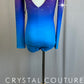 *Brand New* Purple and Blue Ombre Cold Shoulder Leotard  - Rhinestones