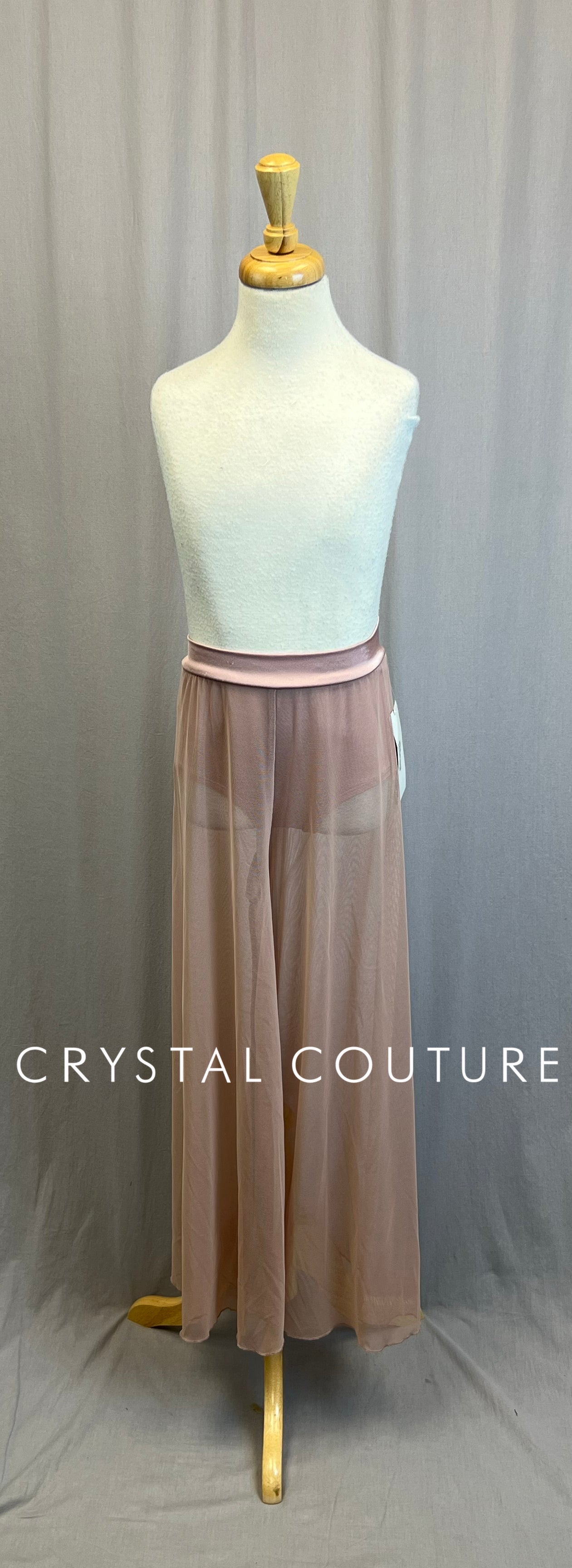 *Brand New* Dusty Rose Mesh Gaucho Pants