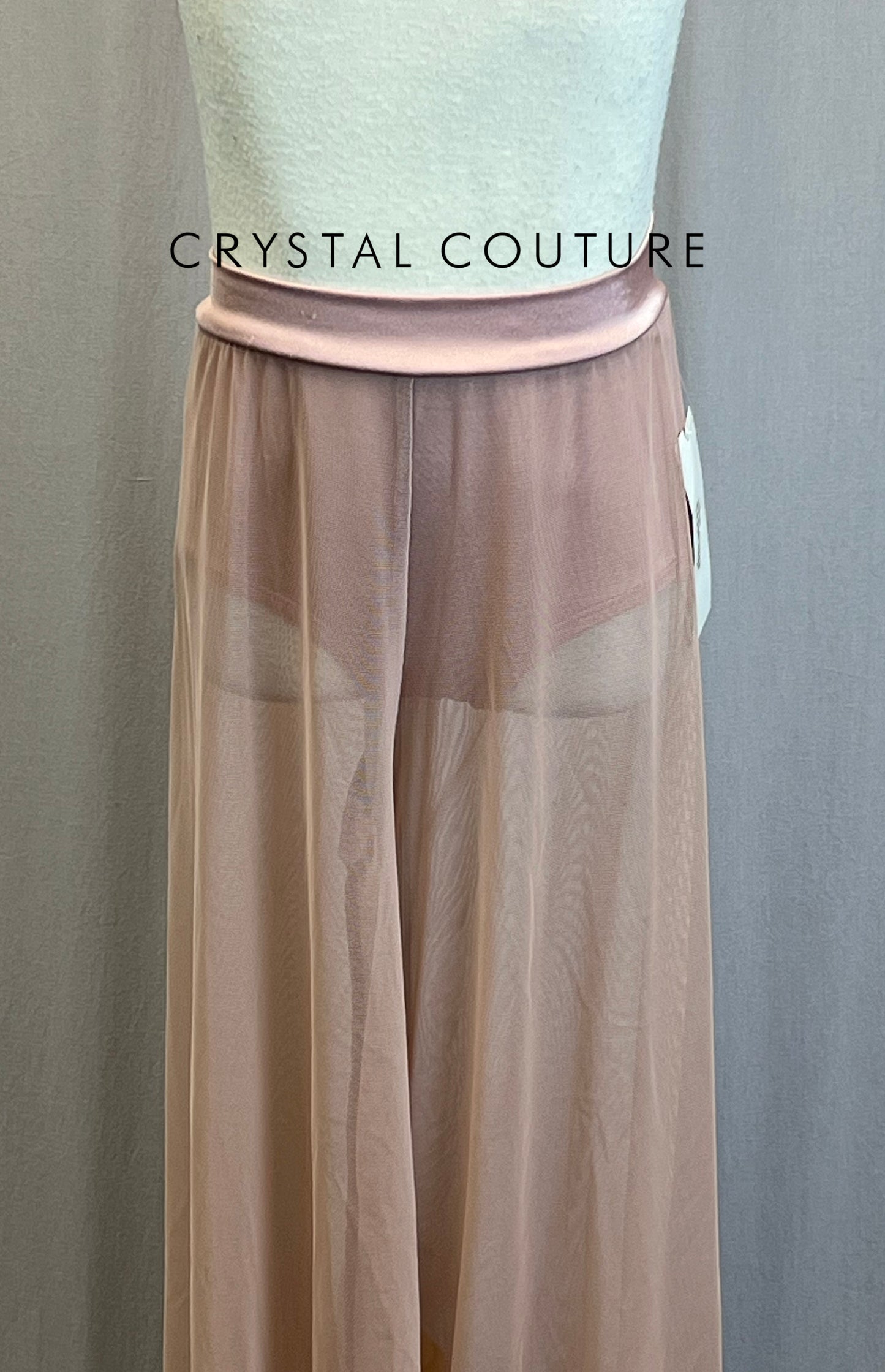 *Brand New* Dusty Rose Mesh Gaucho Pants