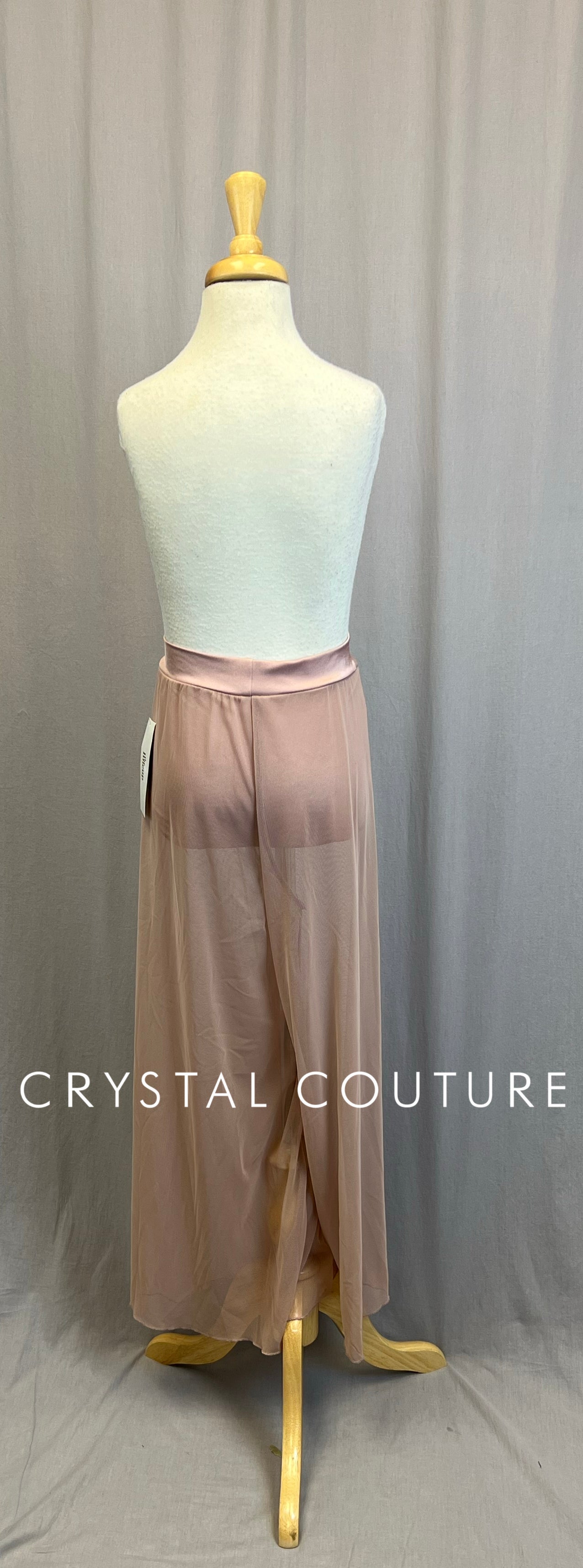 *Brand New* Dusty Rose Mesh Gaucho Pants