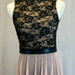 *Brand New*  Black Lace and Rose Mesh Dress