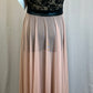 *Brand New*  Black Lace and Rose Mesh Dress