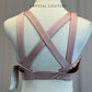 *Brand New* Dusty Pink and Burgundy Crop Top  - Rhinestones