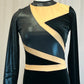 *Brand New* Black Long Sleeve Geometric Unitard