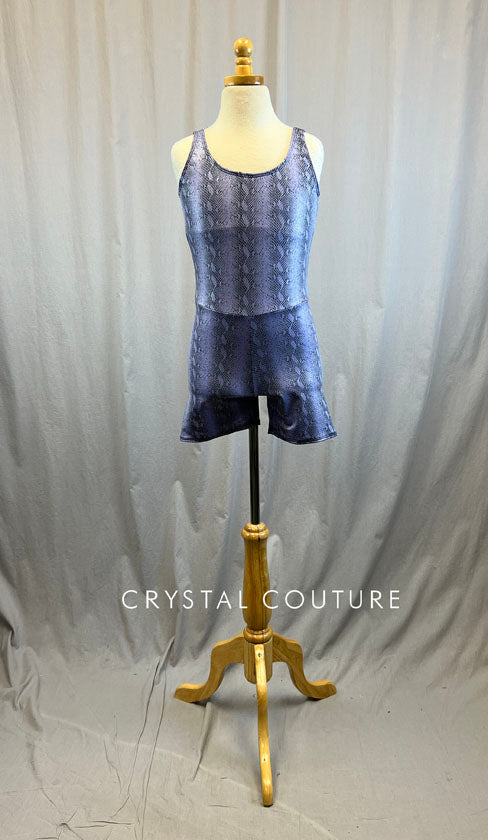*Brand New* Lavender Snakeskin Lycra Biketard