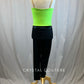 *Brand New* Lime Green and Black Unitard and Mesh High Neck