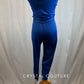*Brand New* Blue Blousy Unitard with Jogger Pants