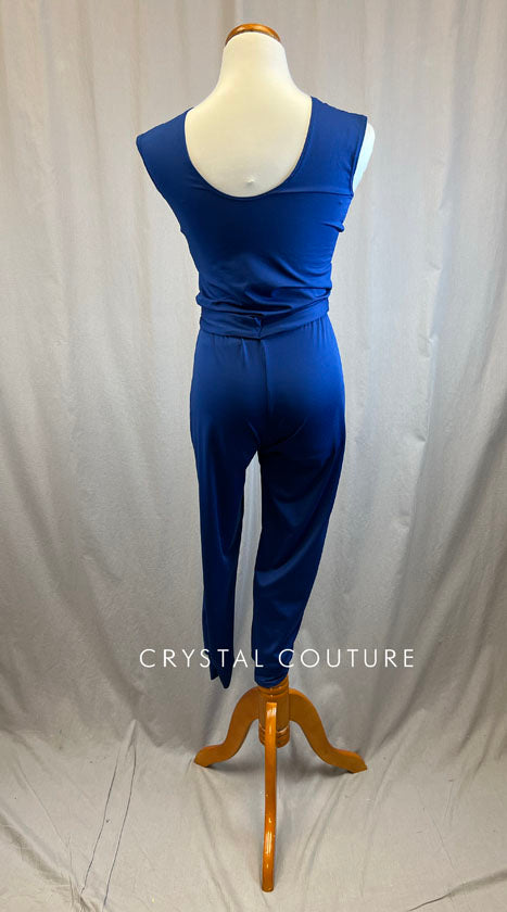 *Brand New* Blue Blousy Unitard with Jogger Pants