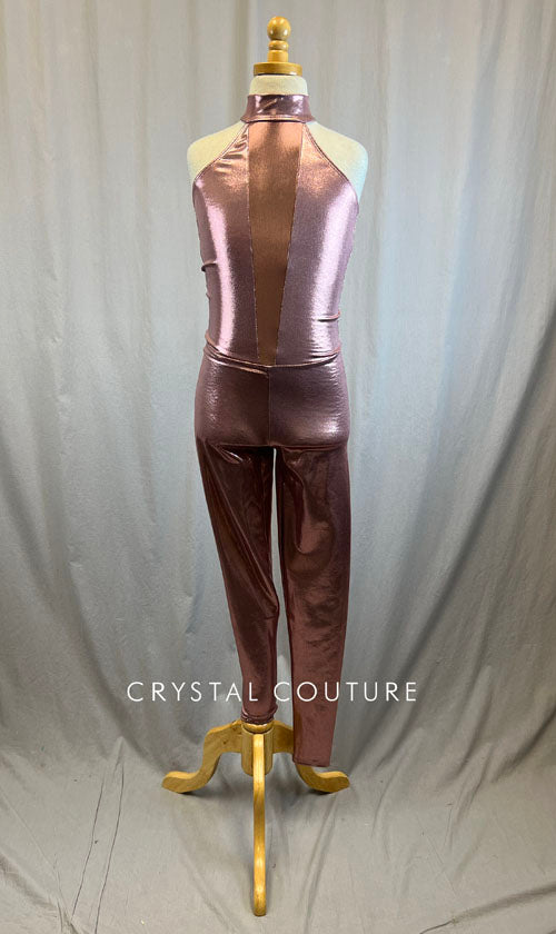 *Brand New* Light Pink Metallic Unitard