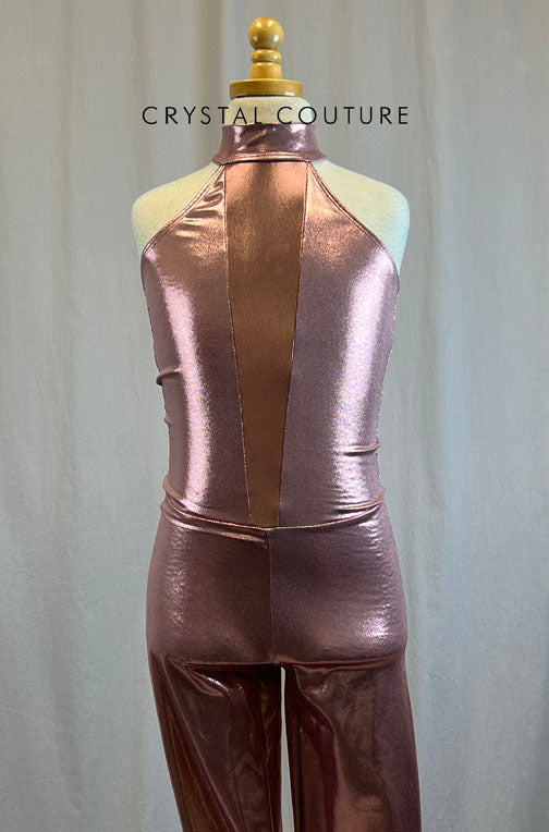 *Brand New* Light Pink Metallic Unitard