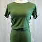 *Brand New* Olive Green Blousy T-Shirt Unitard with Jogger Pants