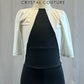 *Brand New* Black and White Colorblock Quarter Sleeve Unitard