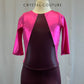 *Brand New* Hot Pink and Burgundy Metallic Unitard