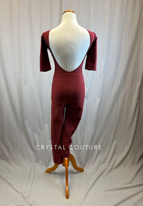 *Brand New* Maroon Lycra Unitard
