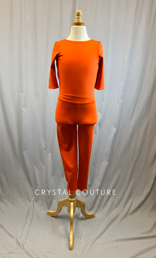 *Brand New* Orange Lycra Unitard