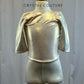 *Brand New* Ivory Metallic Lycra Unitard