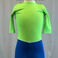 *Brand New* Lime Green and Blue Lycra Unitard