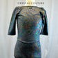 *Brand New* Grey Multicolor Acid Wash Lycra Unitard