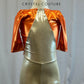 *Brand New* Orange and Ivory Metallic Unitard