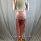 *Brand New* Baby Pink Velvet and Metallic Unitard