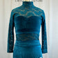 *Brand New* Teal Lace and Velvet Leotard