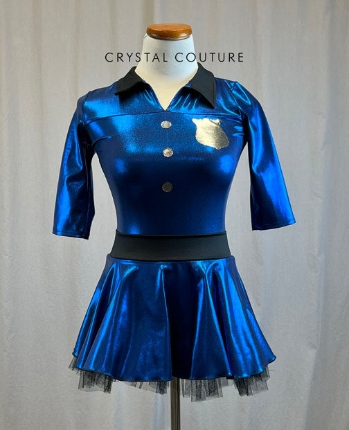 *Brand New* Royal Blue Metallic Olive Inspired Costume