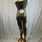 *Brand New* Gold Metallic Unitard with Cutouts