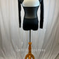 *Brand New* Black Pleather and Metallic Pink Leotard