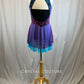 *Brand New* Blue and Purple Ombre Cheetah Print Skating Dress