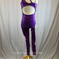 *Brand New* Purple Metallic Unitard with Cutouts