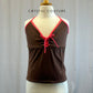 *Brand New* Brown and pink halter top