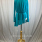 *Brand New* Teal mesh overlay leotard with high low skirt