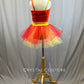 *Brand New* Red and yellow tutu dress- Rhinestones