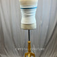 *Brand New* White halter top with blue mesh accent on chest