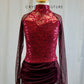 *Brand New* Maroon sequin, mesh, and lace high neck dress