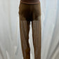 *Brand New* Brown mesh leggings with attached brown brief