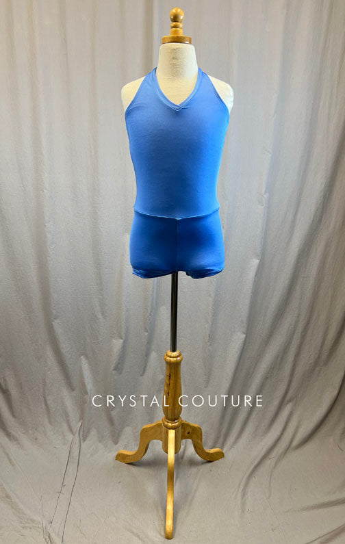 *Brand New* Periwinkle Blue Halter Biketard