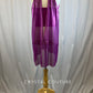 *Brand New* Shiny Magenta Sheer Dress Overlay with Magenta Crop Top