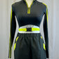 Black and neon yellow hip hop set