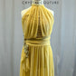 Gold Mesh Overlay Lyrical Dress with Applique