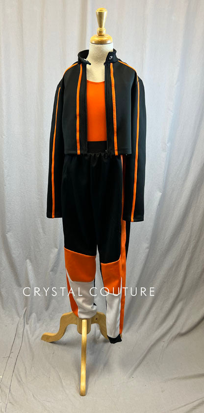 Black, white, neon orange hip hop set