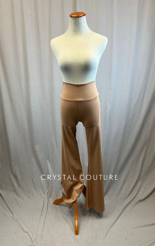 *Brand New* Tan High Waisted Flare Pants