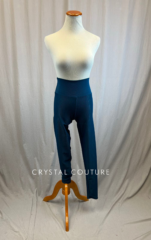 *Brand New* Teal High Waisted Ribbed Leggings
