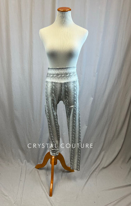 *Brand New* White Snakeskin High Waisted Legging