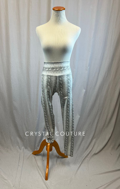 *Brand New* White Snakeskin High Waisted Legging