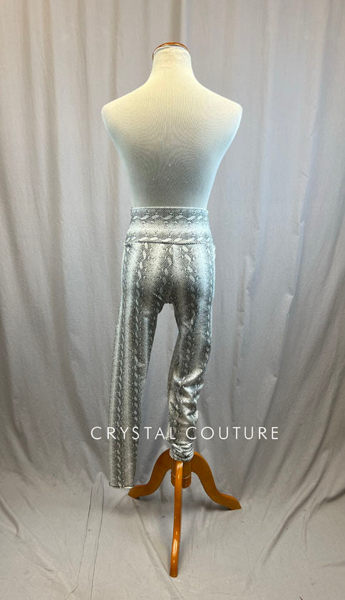 *Brand New* White Snakeskin High Waisted Legging